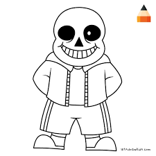 For boys for girls video games. Sans Coloring Pages Coloring Home