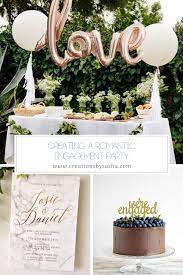 An engagement party is one of the best ways to celebrate your momentous news and invite your friends and family to share in your happiness before birthday party ideas teens will actually love. Creating A Romantic Engagement Party Engagement Party Themes Cocktail Engagement Party Backyard Engagement Parties