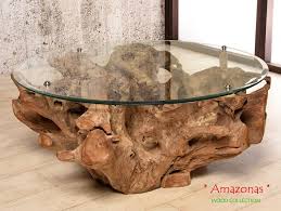 Amazonas Designer Couchtisch Aus Teak Wurzelholz Rund 100x100 Dunkel Wood Collection Wurzelholz Holz Couchtisch Teak