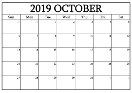 Blank October 2019 Calendar Word Free Printable Calendar Blank Calendar Templates Pdf Excel Word Doc Calendar 2019 Printable Calendar Word Editable Calendar
