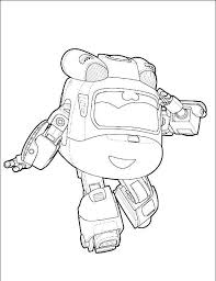 Your coloring page will not have the watermark on it or any other colors. Free Printable Super Wings Coloring Pages
