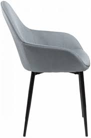 24designs set 2 stoelen scarlett stof poeder lichtblauw zwarte metalen poten stoelen moderne stoelen lichtblauw