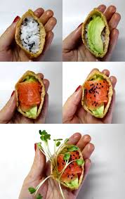 Smoked Salmon And Avocado Tofu Pockets Food Food Hacks Bento Recipes