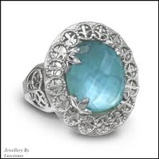 Lusciouss Blue Topaz Over Mother Of Pearl Ring Custom Ring Designs Engagement Ring Wedding Band Engagement Rings Sapphire