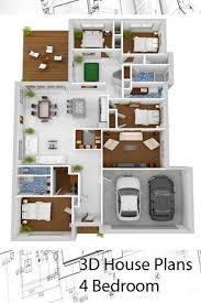 Our four (4) bedroom house plans offer the flexibility of adding rooms and amenities down the road. 3d House Plans 4 Bedroom For Android Apk Download