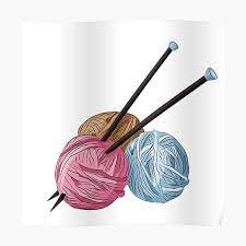 To be able to open a pdf file you must hav Blue Knitting Posters Redbubble