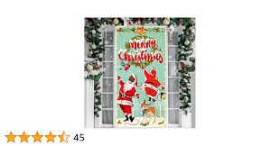 Vintage Christmas Decorations Merry Christmas Door Cover Black Santa Claus  Backdrop African American Santa Retro Christmas Backdrop Banner for Xmas  Winter Holiday Wall Door Decorations : Amazon.sg: Office Products