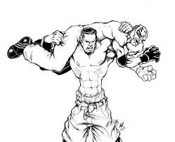 John Cena Vs Rey Mysterio In Wwe Coloring Pages Letscolorit Com Wwe Coloring Pages Sports Coloring Pages Coloring Pages For Kids