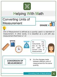 Measuring with a tape measure (teresa charles) pdf. Converting Units Of Measurement Worksheets Helping With Math