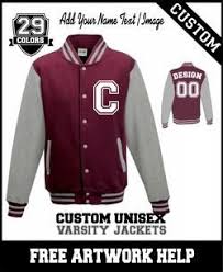 Custom Printed High School Gift Freshman Jacket Varsity Letterman Jackets Varsity Sweatshirt Baseball Varsity Jacket