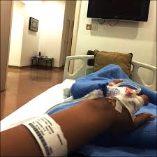 Well, actually, you're gonna have to be admitted to the hospital, where you'll receive chemo for several days. Sonam Kapoor Admitted To Kokilaben Hospital Bollywood News Bollywood Hungama