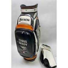 Pre-Owned White/Orange/Black Srixon Golf Staff Bag w/ Rainhood- Chris Reedy  · SwingPoint Golf®