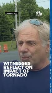 Jon George became an amateur storm chase when he captured video of an EF-2  tornado rolling across County Road 23 in Phelps. "It was right behind the  barns, and it was picking