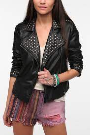 Sparkle Fade Studded Faux Leather Moto Jacket Faux Leather Moto Jacket Dress To Impress Sparkle Fade
