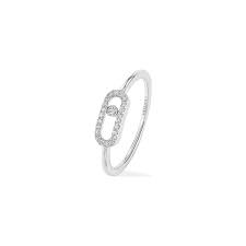 Des bijoux en diamant pour femme contemporains et des bijoux de luxe pour homme alliant en titane et diamant. Louis Julian Purchase Messika Move Classique Uno Ring White Gold Diamonds