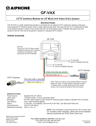 Wiring diagrams contain certain things: Aiphone Gf Vax Security Camera User Manual Manualzz