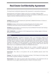 Maybe you would like to learn more about one of these? Real Estate Confidentiality Agreement Pdf Templates Jotform
