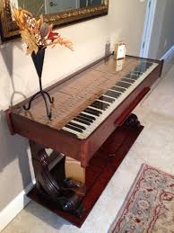 1890 S Weber Upright Repurposed Piano I Acquired And Turned Into A Beautiful Hall Table Piano Decor Repurposed Furniture Piano Crafts