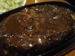 鉄板一面に広がる巨大ハンバーグ アウル 大阪 淀屋橋 おさとうのタナボタ