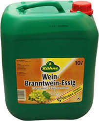 I've always classically used branntweinessig which is a brandy vinegar & chicken stock. Kuhne Branntweinessig 5 10l Amazon De Lebensmittel Getranke