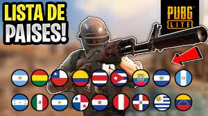 Lista De Paises Disponibles En Pubg Lite Pubg De Bajos Requisitos Para Pc Youtube