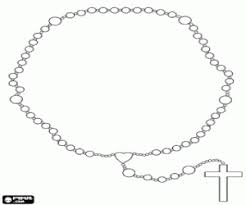 Dibujos de el rosario para dibujar. Un Rosario Para Rezar Para Colorear Pintar E Imprimir