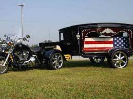 Ride To The Grave In A Tombstone Motorcycle Hearse