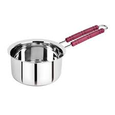 Pot on the gas stove. Ratna Home Products Ratna Extra Heavy Patti Saucepan