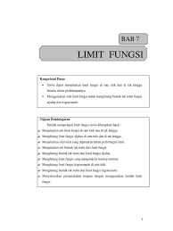 Menjelaskan arti bentuk tak tentu dari it fungsi. Terakhir Limit2 Pdf