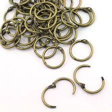 Shapenty 15mm/0.6 inch mini metal scrapbooking book loose leaf binder ring silver tone key ring chain keychain, 60pieces/box 4.4 out of 5 stars 746 $7.99 $ 7. Lind Kitchen 50pcs 1 Bronze Book Ring Metal Loose Leaf Book Binder Hinged Buckle Rings Scrapbook Sketchbook Craft Photo Album Diy Binding Ring 25 4mm Office Products Rings Rayvoltbike Com