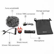 The omnidirectional pickup pattern is equipped with full, 360° coverage and the 20' cable terminates with a 3.5mm trrs. Boya By Mm1 Cardioid Shotgun Microphone Iphone Microphone