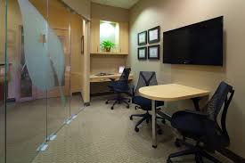 Consultation Room With Curved Glass Wall And Half Round Table Perfect For A Small Space Medical Office Furniture Glass Wall Curved Glass