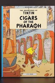 The Adventures Of Tintin Cigars Of The Pharaoh Tintin Graphic Novel Book Cover