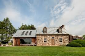 A Present Day Reinterpretation Of A Historical Rural House In Pennsylvania Countryside House Rural House Old Country Houses