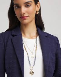 Convertible Layered Lapis Necklace