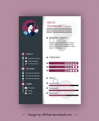 See more templates created in cooperation with cv writing experts. Cv Template Vectors 27 669 Files In Editable Ai Eps Svg Format For Free Download