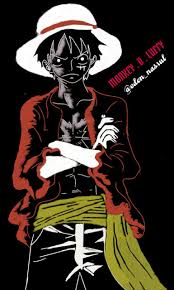 monkey d luffy animasi seni
