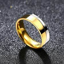 Romantic 24k Gold Plated Round Ring For Men Sstr112 2 Rings For Men Couple Rings Zircon Ring