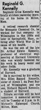 Obituary for Reginald Grice Kennelly