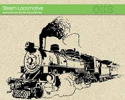 Free svg image & icon. Vintage Steam Locomotive Svg Dxf Vector Eps Clipart Cricut Download Illustration Easy Drawings Clip Art