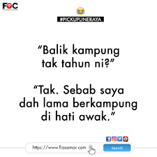 Mong chin pickup line and singaporean sure or not challenge! Fizo Omar Korang Ada Pick Up Line Raya Haritu Viral Facebook