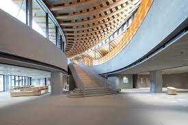 This is very important for the trusses that do not have a normal shape, such as the curved ones. Nikken Sekkei Designs Integrated Community Centre On Remote Japanese Island With Curved Latticed Timber Roof De51gn