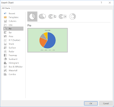 how to ake a pie chart with word office to help