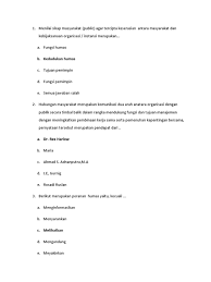 Maybe you would like to learn more about one of these? Contoh Soal Pilihan Ganda Dari Materi Ruang Lingkup Humas Jawabanku Id