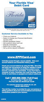 The card comes with detailed instructions. Eppicard Florida Visa Card Eppicard Help