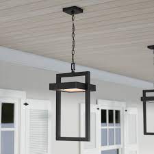 Pendant luminaires for accent lighting. Porch Patio Lights Osimir Outdoor Pendant Light 2439 1h 14 Large Modern Outdoor Chandelier With Adjustable Chain Exterior Outdoor Hanging Light In Black Finish And Clear Glass Pendant Lights