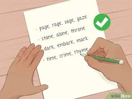 Many poets frown upon identical rhyme as unartful. How To Write A Rhyming Poem With Pictures Wikihow