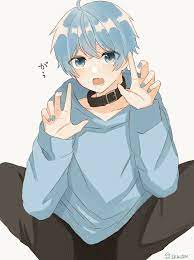 Diabolik Lovers X Rayito Inocente Blue Hair Anime Boy Anime Guy Blue Hair Anime Boy Hair