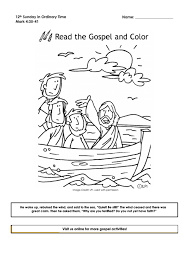 Encountering a violent storm while crossing the sea of galilee, the disciples called on jesus to help them. Jesus Calms The Storm Coloring Sheet Printable Pdf Download