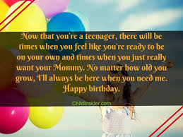 You are the youngest teenager i know! 21 Unique Happy 13th Birthday Girl Text Messages